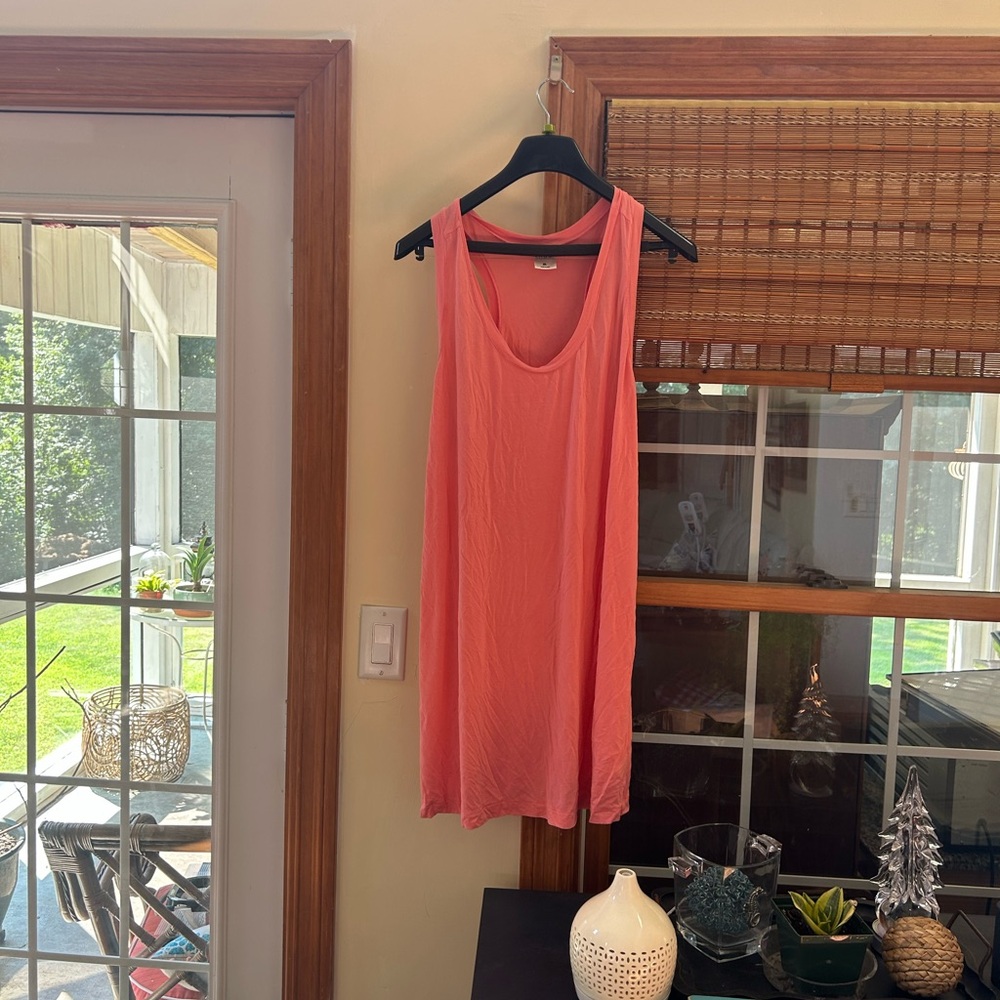 Soma Coral Sleeveless Pajama Dress